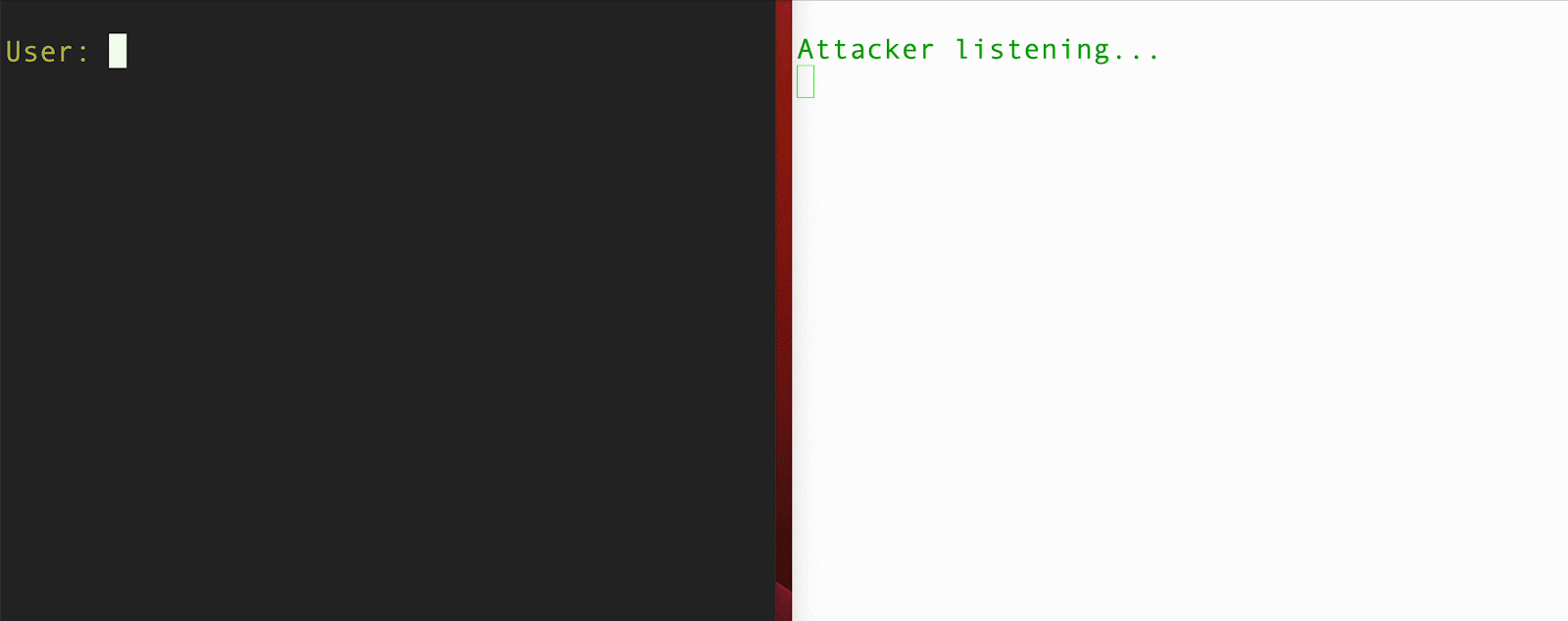 Attacker Listening